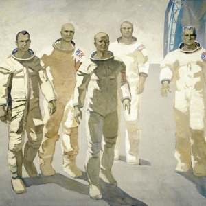 И.С.Виханский. Союз-Аполлон В. Кубасов, А Леонов, Т. Стаффорд, В. Бранд, Д. Слейтон. 1976.