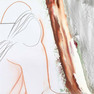 Е.Ю. Дыбский. «Перевод времени XVI №1». 2011г., масло, эмульсия, смешанная техника на холсте, 60x50x2. Собственность автора.