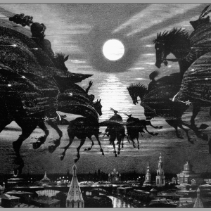 В.Ю. Желваков. Серия иллюстраций к роману М.Булгакова «Мастер и Маргарита». «Мастер. Последний привет». 2004-2014. Бумага, карандаш. Собственность автора