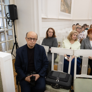 Видеоконцерт, приуроченный ко дню рождения вице-президента РАХ А.А. Золотова и юбилейным датам академиков Академии художеств. Фото: Виктор Берёзкин, пресс-служба РАХ