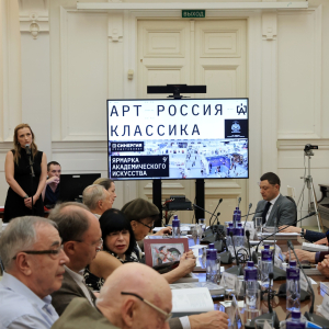 На заседании Президиума РАХ 19 мая 2026 года. Фото: Виктор Берёзкин, пресс-служба РАХ.