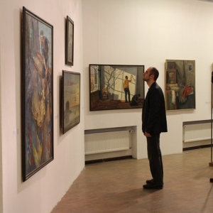 Выставка произведений стажеров Творческих мастерских Российской академии художеств.