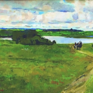 Н.П. Фомин. Река в лугах. 1984