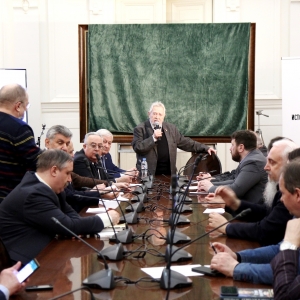 Презентация нового батального полотна Е.Н.Максимова в Российской академии художеств