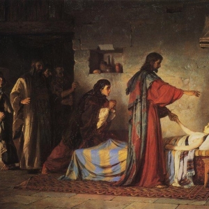 В.Д.Поленов (1844-1927). Воскрешение дочери Иаира. Научно-исследовательский музей при РАХ.