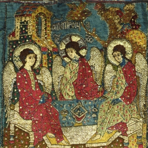 Святая Троица. Фрагмент пелены. 1499 г.