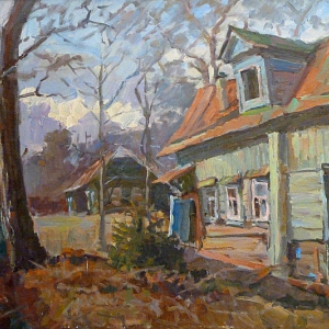 П.И. Грошев. Середниково. 2013. Холст, масло. Собственность автора 