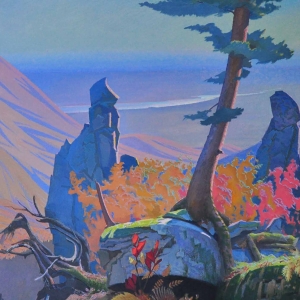 В.П. Дроздов (1939-2023). Хецхир. Утро. 2015. Холст, масло. 130х160