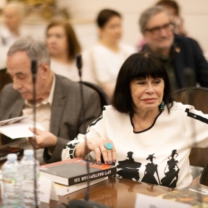На заседании Президиума РАХ 4 апреля 2023 года. Фото: Виктор Берёзкин, пресс-служба РАХ