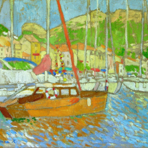 Т.В. Козлова. Яхты на Средиземном море. 2003г., холст, масло. Собственность семьи автора.