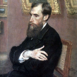 И.Е Репин.(1844-1930).Портрет  П.М.Третьякова.1883.Государственная Третьяковская галерея.