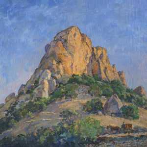 В.И. Переяславец (1918-2018). Медовая гора. Раннее утро. 2014. Холст, масло. 91х100. 70 000. Собственность семьи автора