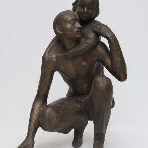 Е.С. Верещагин (1952-2024). Композиция Счастливый день. 1987г., бронза, 53х44х27. Из коллекции Государственного музейно-выставочного центра «РОСИЗО».