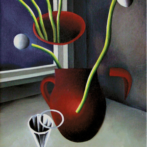 В.С. Каракашев. Темное окно. 1965 г. Холст, масло. 70х50. Собственность автора.