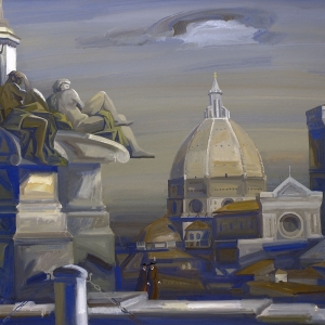 Г.В.Намеровский. Флоренция. 2005. Картон, темпера, 67х81