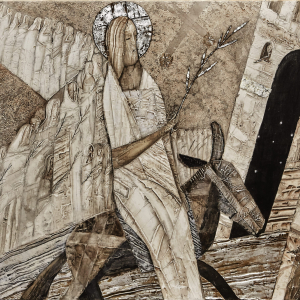 А.А. Кондуров. Въезд в Иерусалим. 2008. Холст, масло. 120х100. Собственность автора