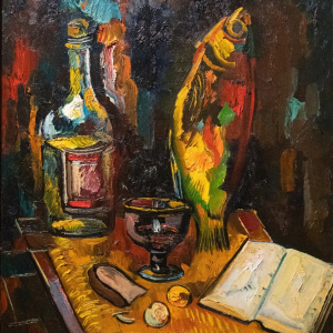 З.К.Церетели. Утренний улов. 1992.Холст, масло. 80х100. Собственность семьи автора