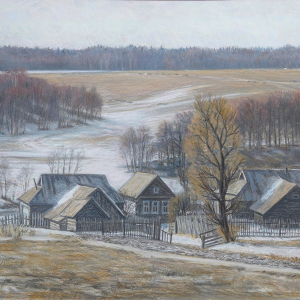 А.Н.Теслик. Скоро весна. 2005. Бумага, пастель. 56х90. Собственность автора