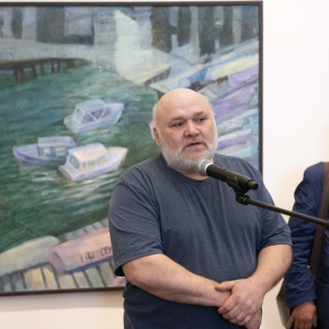Выставка живописи Марины Кабыш «Темы с вариациями» в Российской академии художеств. Фото: Виктор Берёзкин ,пресс-служба РАХ.