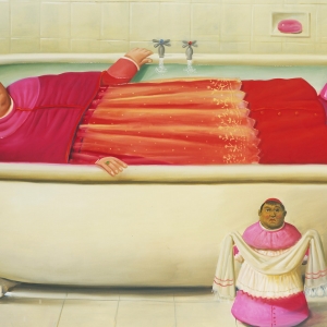 Ф. Ботеро. Ватиканская ванная. 2006, холст, масло
