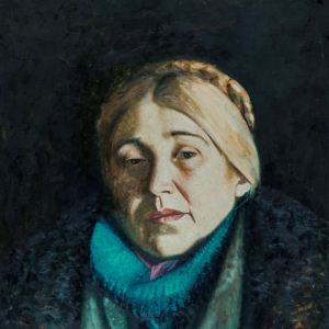 В.Ю. Грачев. Портрет искусствоведа З.В. Панкрашкиной. 2003г., холст, масло, 90х70. Из коллекции Нижегородского государственного художественного музея