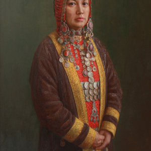 Р.С. Хабиров. Гузель из племени Кубаляк. 2016. Холст, масло, 130х90. Собственность автора