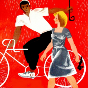 В.С.Каракашев. Я шагаю по Москве. 1964 г. Полиграфическая краска, бумага. Собственность автора.