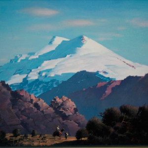 Б.Д. Гуданаев Эльбрус. 2007 г. Холст, масло. 60х55. Частная коллекция