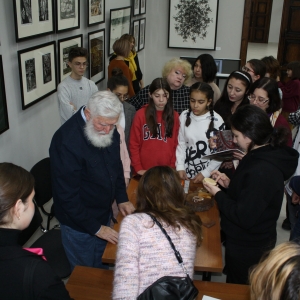 Мастер-класс академика РАХ Г.С.Паштова на выставке «Тысяча сто гравюр» в Нальчике