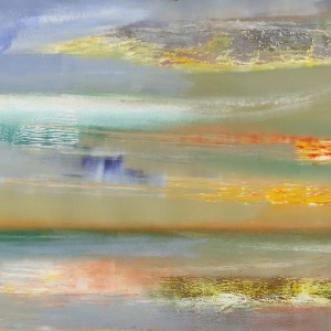 Х.А. Алиханов. Линии моря . 2006. Картон, масло,70х100