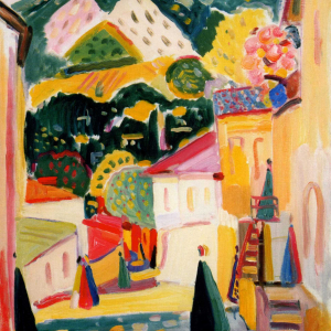 В.Н.Разгулин. Гурзуфская улица.1997. Холст,масло, 81х65