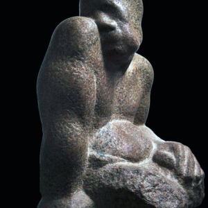 В.В. Треска. Следы войны. 1990 г. Гранит. 52 x 33 x 33,5. Собрание и фото музея изобразительных искусств Кузбасса.