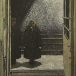 С.А. Гавриляченко. «Последний отъезд». 2013г. Холст, масло, 90х70. Собственность автора.