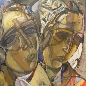 В.Г. Калинин. Сёстры. 2007 г. Холст, масло. 120х100. Собственность автора
