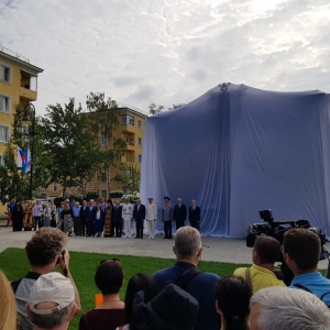Открытие памятного знака «Триумф Российского флота» в Кронштадте.
