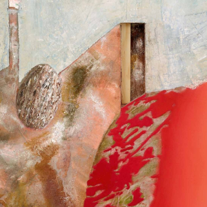 Е.Ю. Дыбский. «Перевод времени XVI №1». 2011г., масло, эмульсия, смешанная техника на холсте, 60x50x2. Собственность автора.