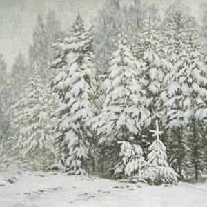 А.Н.Павлов. Январь. Зимний сон. 1999-2000 гг. Холст, масло, 76х105. Государственный Русский музей.