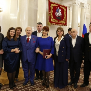Президент Российской академии художеств З.К.Церетели награжден Почетной грамотой Правительства Москвы