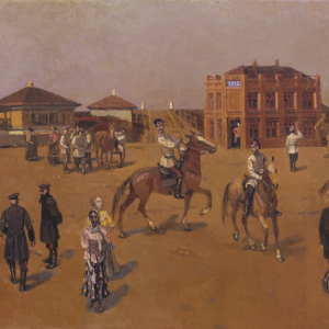 С.А. Гавриляченко. «1913 год». 1992. Холст, масло,  62х100. Таганрогский художественный музей