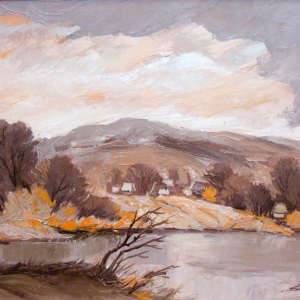 А.Смолак. Осень у озера. 2009г. Холст, масло. 40х50. Собственность автора