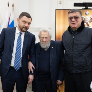 Видеоконцерт, приуроченный ко дню рождения вице-президента РАХ А.А. Золотова и юбилейным датам академиков Академии художеств. Фото: Виктор Берёзкин, пресс-служба РАХ