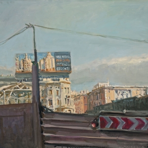 К 70-летию Владимира Ефимовича Брайнина. Триумфальная площадь. 2008. Холст, масло.