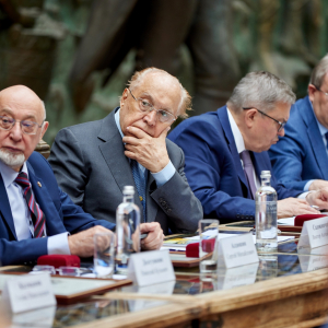 Совместное заседание Президиумов РАХ и РАН 14 мая 2024 года. Фото: Виктор Берёзкин, пресс-служба РАХ