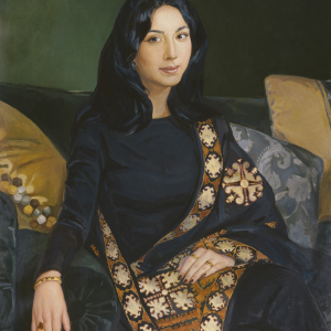 Л.С. Хасьянова. Шахри Амирханова. 1995. Холст, масло. Собственность автора