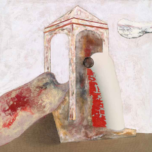 Е.Ю. Дыбский. «Трансляция  времени XVI. Джотто-проект. №13». 2011г., масло, эмульсия, смешанная техника на холсте, 190x200x5. Собственность автора.