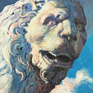 К 70-летию Владимира Ефимовича Брайнина. Лев V. 2004. Холст, масло, 160х180. Частная коллекция