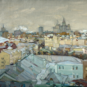 Н.И. Боровской. «Москва». 1999г., холст, масло, 50х60. Собственность автора.