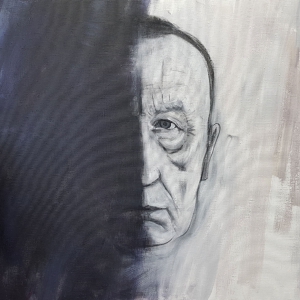 В.И.Колдин. Автопортрет. 2018. Холст,акрил.120х130.