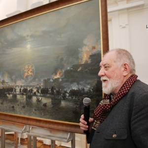 Презентация нового батального полотна Е.Н.Максимова в Российской академии художеств