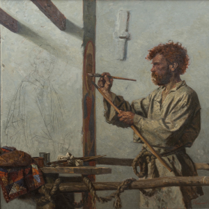 Н.В. Колупаев. Богомаз. 2002г., холст, масло, 180х200. Собственность автора.
